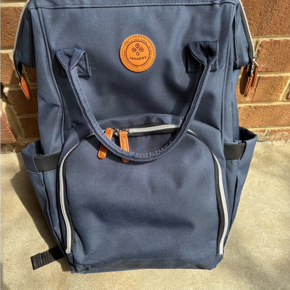 Lenappy Richie Nappy/Diaper Backpack Midnight Blue
